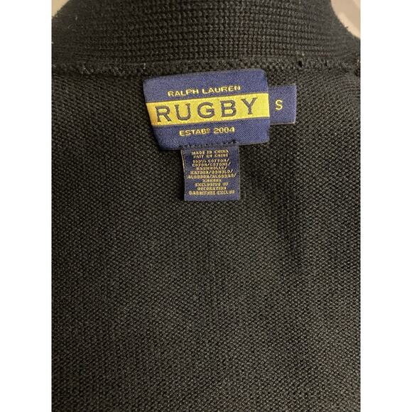 Ralph Lauren Rugby Black Sweater Old Money Preppy S - Picture 3 of 6